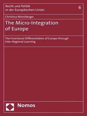 cover image of The Micro-Integration of Europe